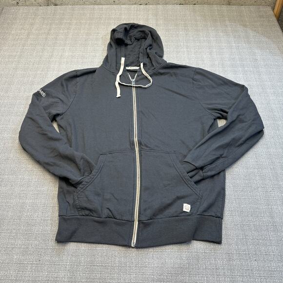 Marine Layer Hoodie‎ Sweatshirt Mens Medium Jacket Grey Full Zip Comfort - Picture 1 of 10